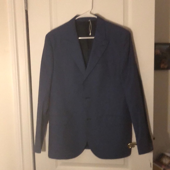 Blue striped Italian blazer/suit jacket - Picture 1 of 3